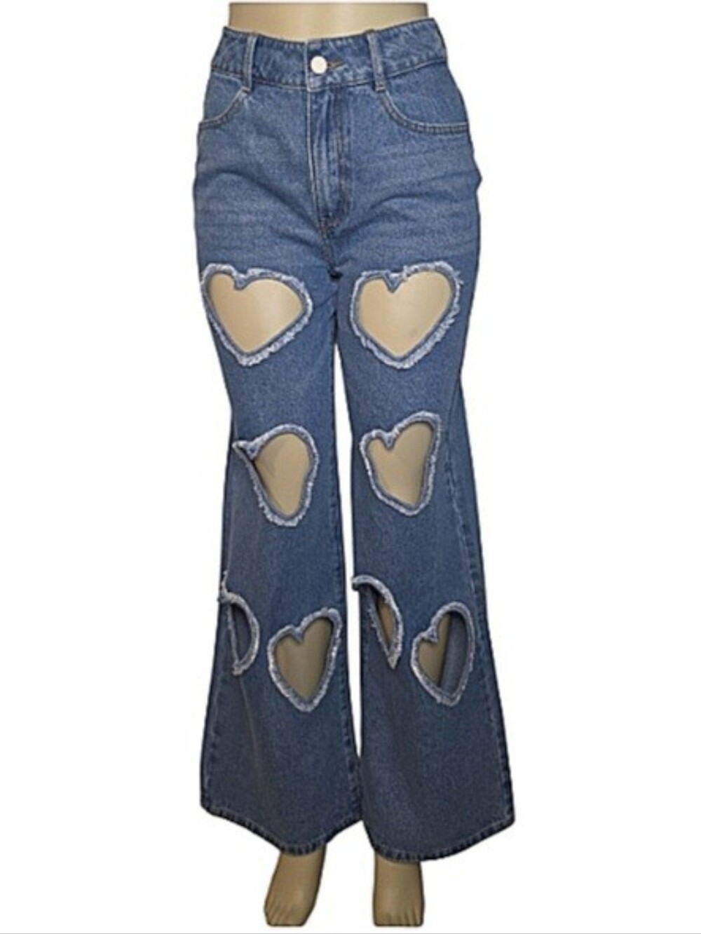 NWT! JW PEI Heart Cutout Denim Jeans Size 4